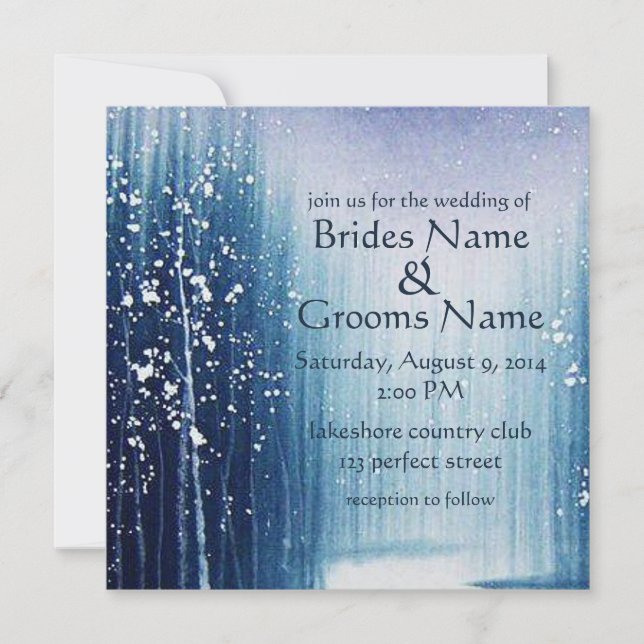 Winter Wedding Invitation (Front)