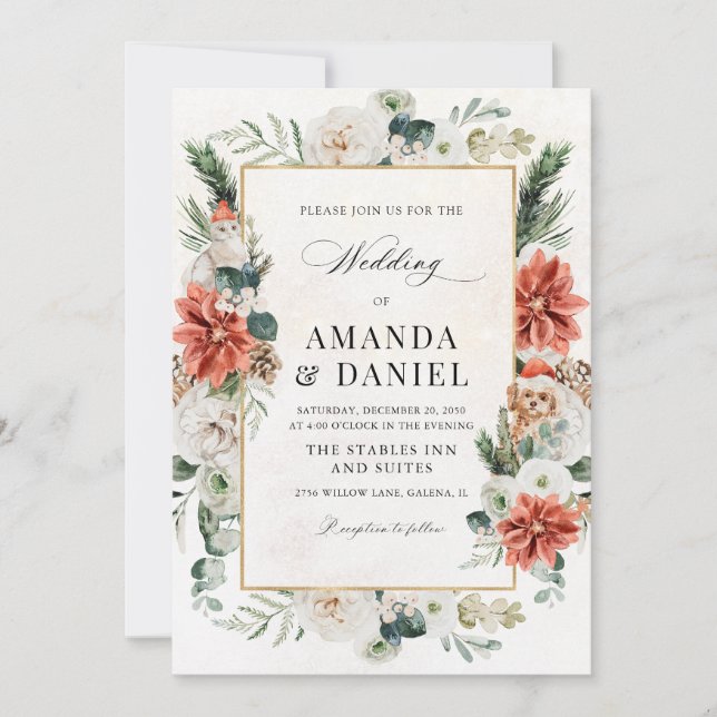 Winter Wedding Invitation (Front)