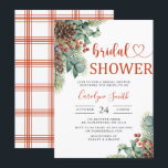 Winter Wedding Invitation, Christmas Bridal Shower Invitation<br><div class="desc">Winter Wedding Invitation,  Christmas Bridal Shower</div>