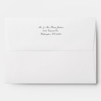 Winter Wedding Invitation Envelope | Zazzle