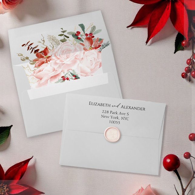 Winter Wedding Invitation Envelope Gilded (Creator Uploaded)