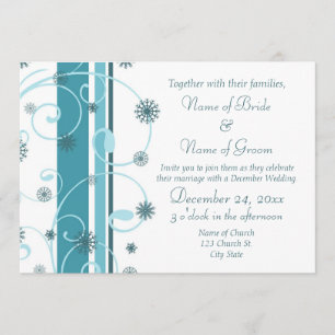 Winter Wedding Invitation Photo Cards