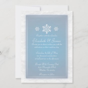 Winter Wedding Invitations by topinvitations at Zazzle