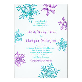 Purple And Turquoise Wedding Invitations & Announcements | Zazzle