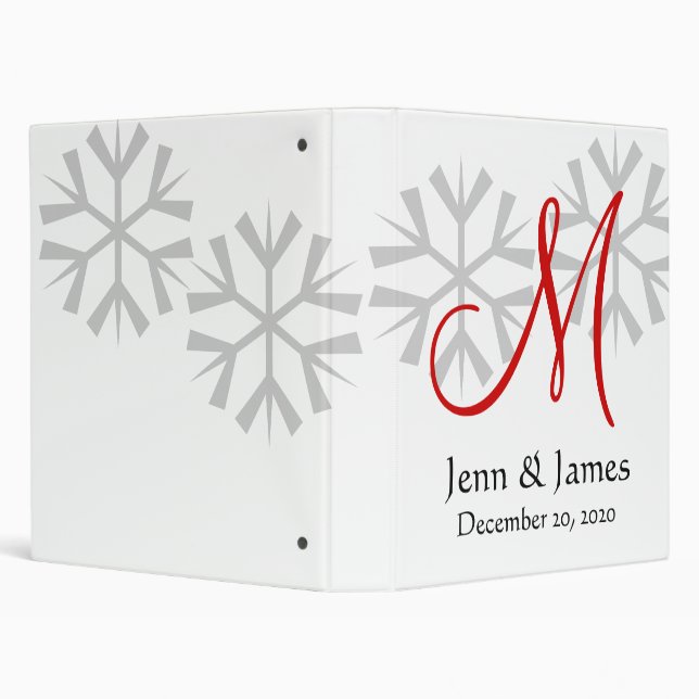 Winter Wedding Keepsake Binder | Personalized (Background)