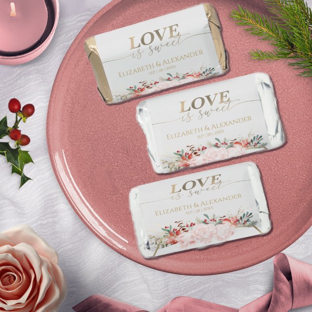 Winter Wedding Love is sweet Hershey's Miniatures (Creator Uploaded)