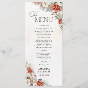 Winter Wedding Menu