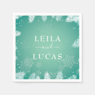 Winter Wedding Napkins
