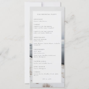 Winter wedding photo landscape wedding program