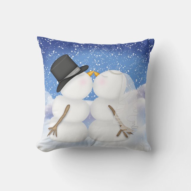 Winter Wedding Pillow (Front)