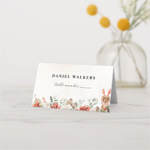Winter Wedding Place Card