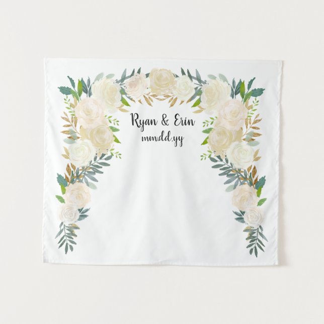 Winter Wedding Reception Backdrop Photobooth Prop (Front (Horizontal))