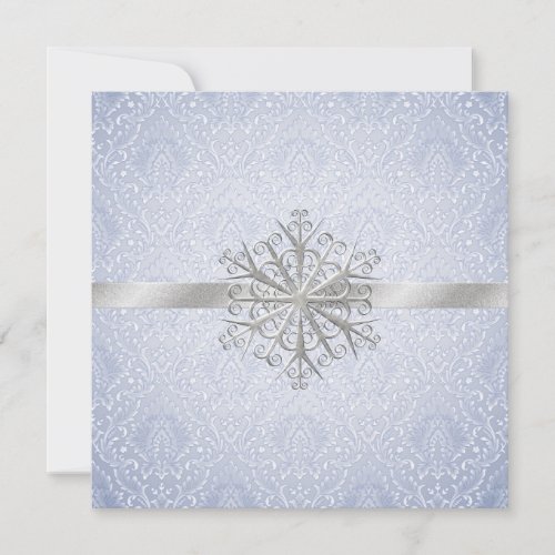 Winter Wedding Rehearsal Dinner Invitation