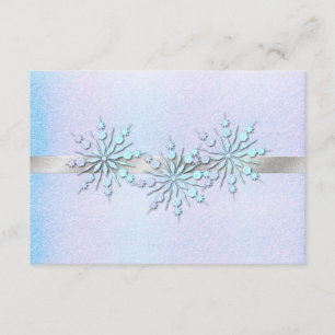 Winter Wedding Rehearsal Dinner RSVP Card