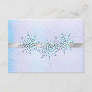 Winter Wedding Rehearsal Dinner RSVP Card
