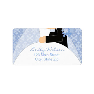 Winter Wedding Return Address Labels