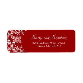Winter Wedding Rsvp Address Labels by colourfuldesigns at Zazzle