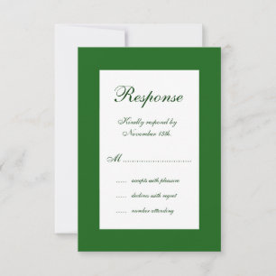 Winter Wedding RSVP Card