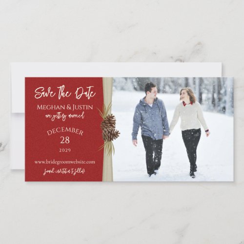 Winter Wedding Save the Date Photo