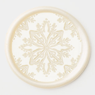 Winter Wedding Snowflake Medallion Wax Seal Sticker
