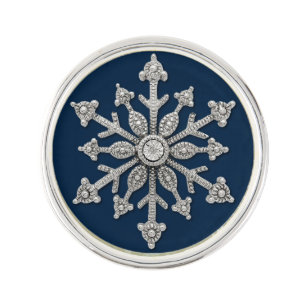 Winter Wedding Snowflake Tie Pin