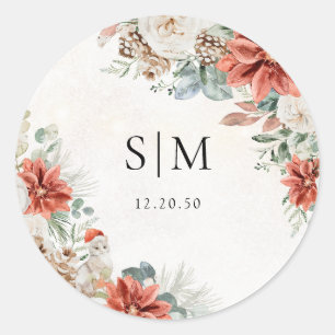 Winter Wedding Sticker