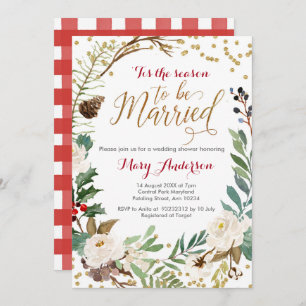 Winter Wedding, Tis the season to be married Invitation