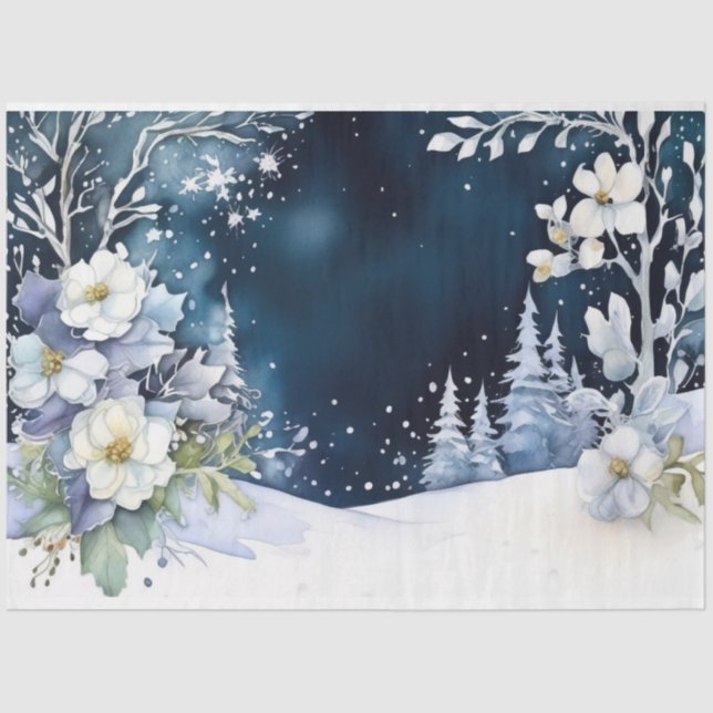 Winter Wedding Tissue Paper (Front)