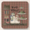 Winter Welcome Primitive Snowmen Cork Coaster