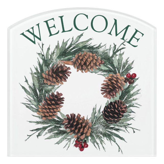 Winter welcome sign  (Contour Front)