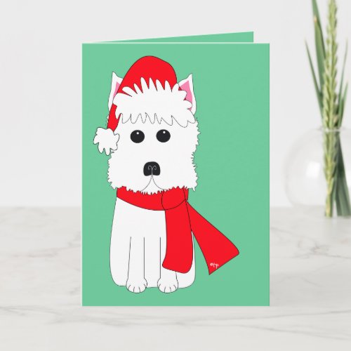 Winter Westie Holiday Card