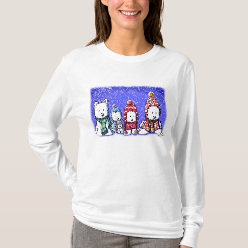 Winter Westies Light Apparel T_Shirt