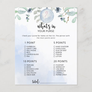 Winter Whats in your purse game