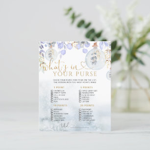 Winter What's your purse baby shower game