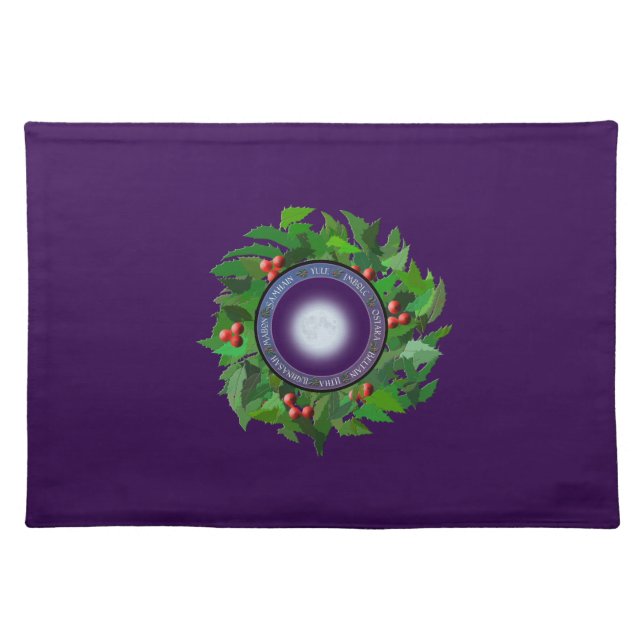 Winter Wheel of the Year Cloth Placemat (Front)