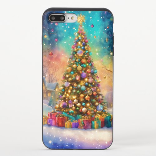 Winter Whimsy Adorable Snowy Christmas iPhone 87 Plus Slider Case