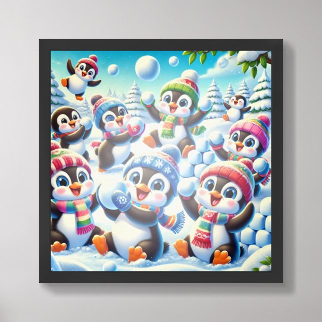 Winter Whimsy Framed Art (Framed Front)
