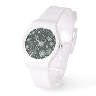 Winter Whirl: Enchanting Snowflakes in Motion Watch