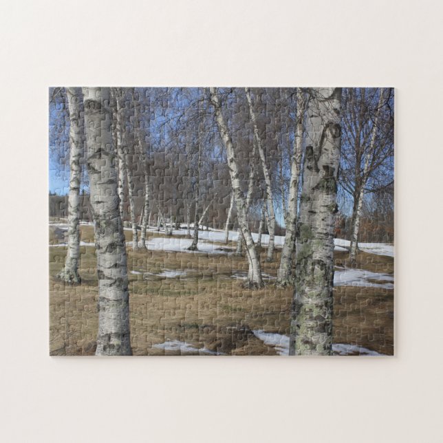 Winter White Birches Puzzle (Horizontal)