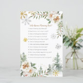 Winter White Floral Who Knows Mommy Best Game (Standing Front)