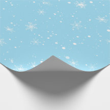Winter White Snowflake Christmas Holiday Blue Sky