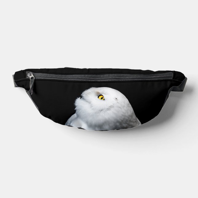 Winter White Snowy Owl Fanny Pack (Lay Down)