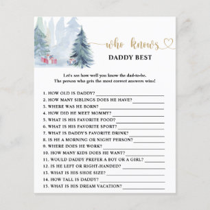 Winter Who knows daddy best game