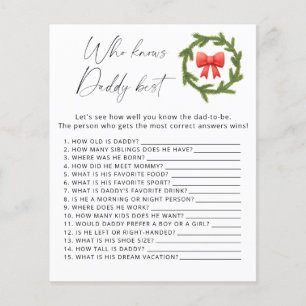 Winter Who knows daddy best game