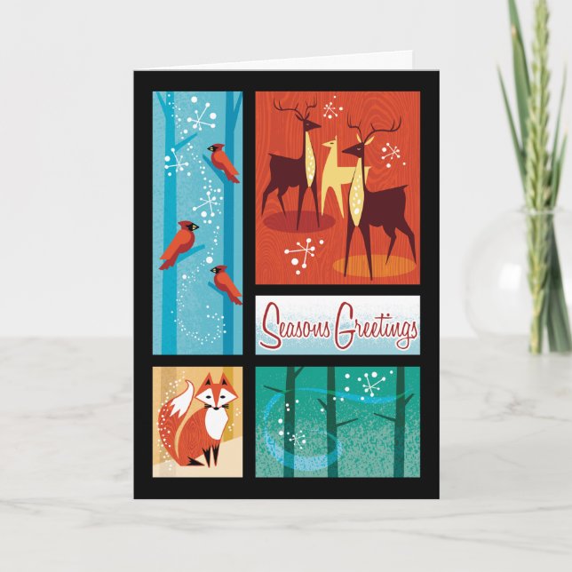 Winter Wildlife Holiday Cards (Front)