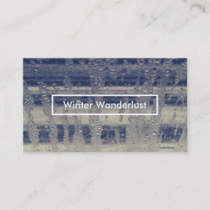 winter window business card