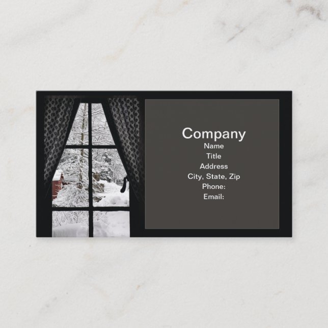 Winter Window Business Cards (Front)