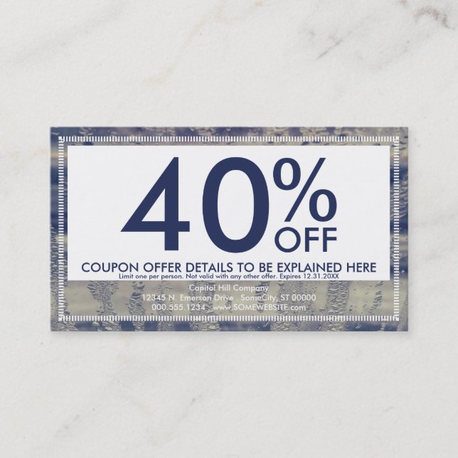 winter window coupon card (Front)