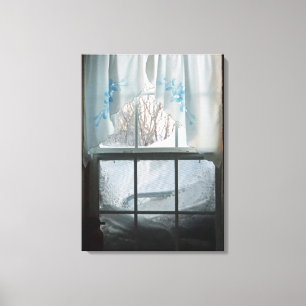 Winter Window View Canvas Print