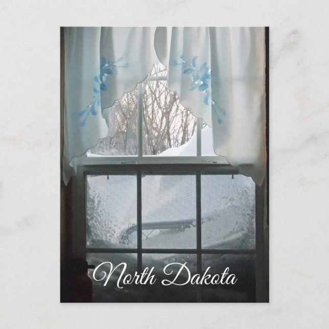 Winter Window View Postcard (Front)